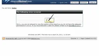 Advanced Electron Forums screenshot