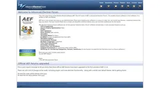 Advanced Electron Forums screenshot