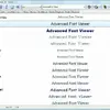 Advanced Font Viewer