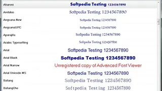 Advanced Font Viewer screenshot