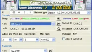 Advanced IP Address Calculator screenshot