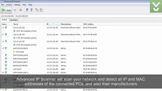 Advanced IP Scanner screenshot