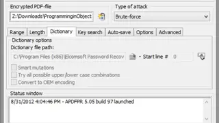 Advanced PDF Password Recovery screenshot