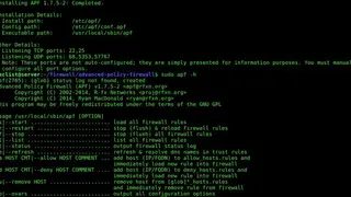 Advanced Policy Firewall screenshot