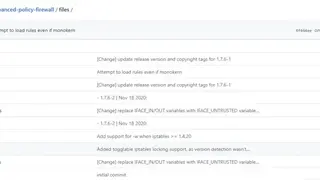 Advanced Policy Firewall screenshot