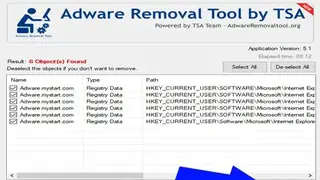 Adware Removal Tool screenshot