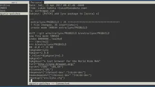 Aerc screenshot