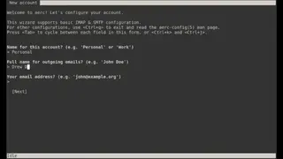 Aerc screenshot