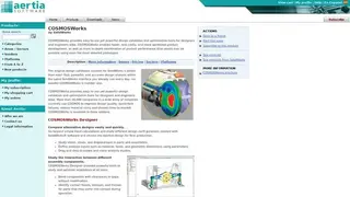 Aertia COSMOSWorks screenshot