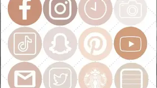 Aesthetic app icons screenshot