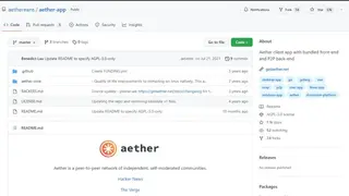 Aether screenshot