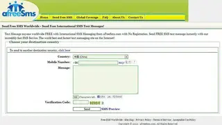 AFreeSMS screenshot