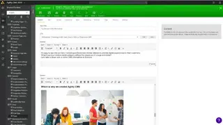 Agility CMS screenshot