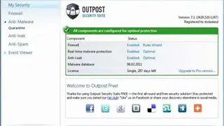 Agnitum Outpost Firewall screenshot