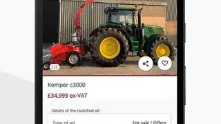 Agriaffaires farm equipment screenshot