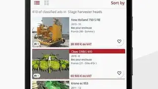 Agriaffaires farm equipment screenshot