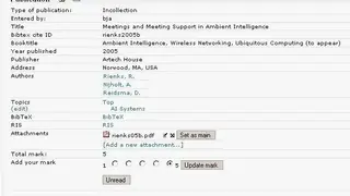 Aigaion Reference Management System screenshot