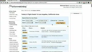 AirfareWatchDog screenshot