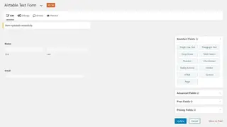 Airtable and WordPress screenshot