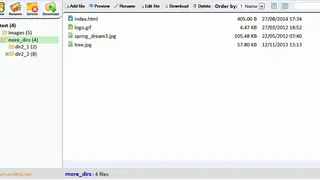 Ajax File Manager screenshot