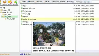 Ajax File Manager screenshot