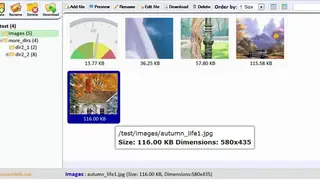 Ajax File Manager screenshot