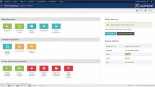 Akeeba screenshot