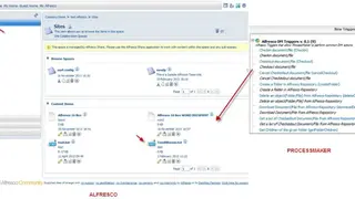 Alfresco screenshot