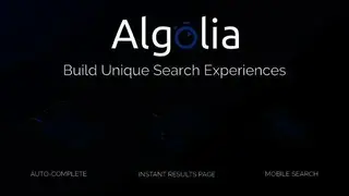 Algolia screenshot