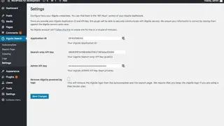 Algolia screenshot