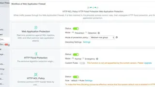 Alibaba Web Application Firewall screenshot