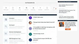 All About Circuits Electronic Search screenshot