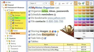 AllMyNotes Organizer screenshot