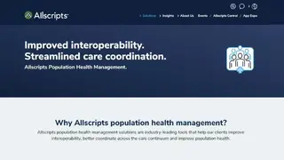 Allscripts Population Health Analytics screenshot