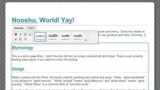 Aloha Editor screenshot