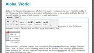 Aloha Editor screenshot