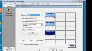 Aloha POS screenshot