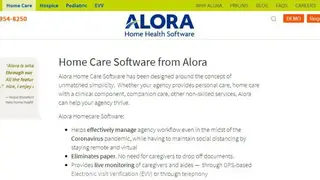 Alora Home Care Software screenshot