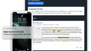 AlphaSense screenshot