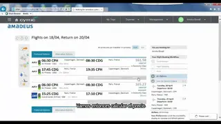 Amadeus cytric Travel and Expense screenshot