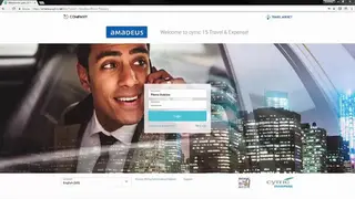 Amadeus cytric Travel and Expense screenshot