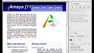 Amaya screenshot