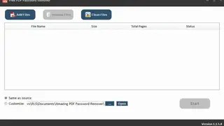 Amazing Free PDF Password Remover screenshot