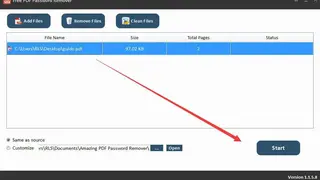 Amazing Free PDF Password Remover screenshot