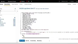 Amazon Athena screenshot