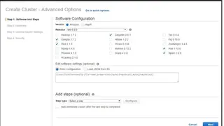 Amazon EMR screenshot