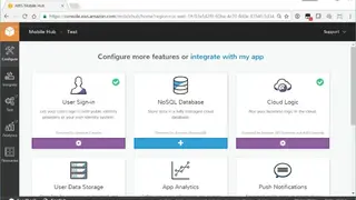 Amazon Mobile Hub screenshot
