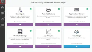 Amazon Mobile Hub screenshot