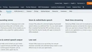 Amazon Polly screenshot