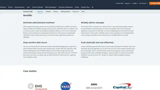 Amazon SQS screenshot